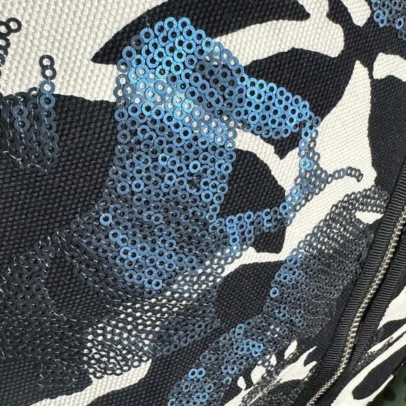 Elie Tahari Floral Sequin Dress Structured Embellished Wedding Guest Mystical 2 - Picture 11 of 15